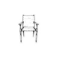 British Campaign Chair Kiss-cut vinyl decals