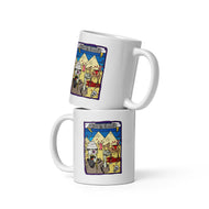 Party in Giza White glossy mug