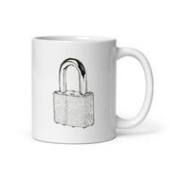 Probably Keep Out White glossy mug