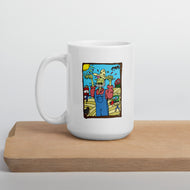 Grains for Brains White glossy mug