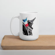 Viva La Re'volution White glossy mug