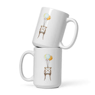 Gravity Adacient White glossy mug