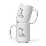 Always Dreaming of Fall White glossy mug