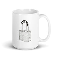 Probably Keep Out White glossy mug