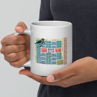 Mediterranean Para Poste White glossy mug