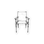 British Campaign Chair Kiss-cut vinyl decals