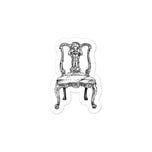 Chippendale Side Chair vinyl decals