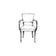Mid Century Contemporary Upholstered Arm Chair Kiss-cut vinyl decals