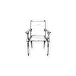British Campaign Chair Kiss-cut vinyl decals