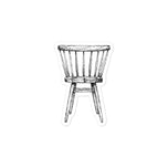 Modern Scandi-WIndsor Arm Chair Kiss-cut vinyl decals