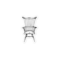 Comb Back Windsor SIde Chair Kiss-cut vinyl decals
