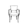 Mid Century Contemporary Upholstered Arm Chair Kiss-cut vinyl decals