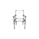 British Campaign Chair Kiss-cut vinyl decals