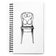 Thonet Side Chair Spiral notebook