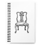 Chippendale Side Chair Spiral notebook
