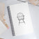 Windsor Sack Back Arm Chair Spiral notebook