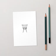 Modern Scandi-WIndsor Arm Chair Standard Postcard