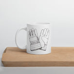 Hand Models Unite White glossy mug