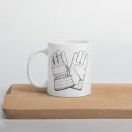 Hand Models Unite White glossy mug