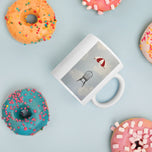 Geronimo Below White glossy mug