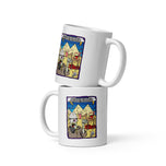 Party in Giza White glossy mug