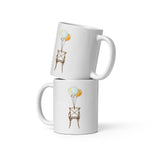 Gravity Adacient White glossy mug