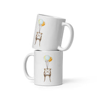 Gravity Adacient White glossy mug
