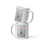 Tail in the Clouds White glossy mug