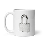 Probably Keep Out White glossy mug