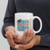 Mediterranean Para Poste White glossy mug