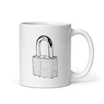Probably Keep Out White glossy mug