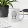 Windsor Sack Back Arm Chair White glossy mug