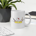 Get R' Done White glossy mug