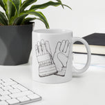 Hand Models Unite White glossy mug