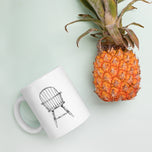 Windsor Sack Back Arm Chair White glossy mug