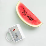 Geronimo Below White glossy mug