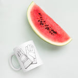 Hand Models Unite White glossy mug