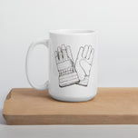Hand Models Unite White glossy mug