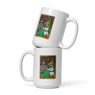 Japanese Zombie White glossy mug