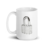 Probably Keep Out White glossy mug
