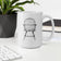 Windsor Sack Back Arm Chair White glossy mug