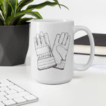 Hand Models Unite White glossy mug