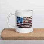 Four Score and a Rat Race White glossy mug