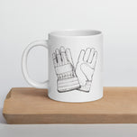 Hand Models Unite White glossy mug