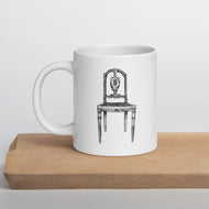 Sheraton Side Chair White glossy mug