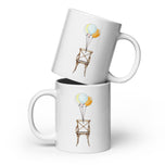 Gravity Adacient White glossy mug
