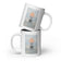 Tail in the Clouds White glossy mug