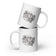 Pedal to the Floor White glossy mug