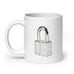 Probably Keep Out White glossy mug
