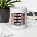 Minerals and Correspondence White glossy mug